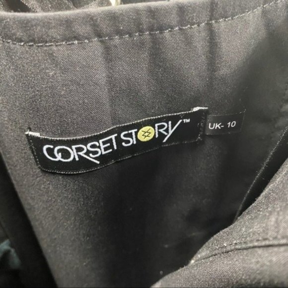 Corset Story Silver Glitter Steel Boned Corset - Picture 10 of 10